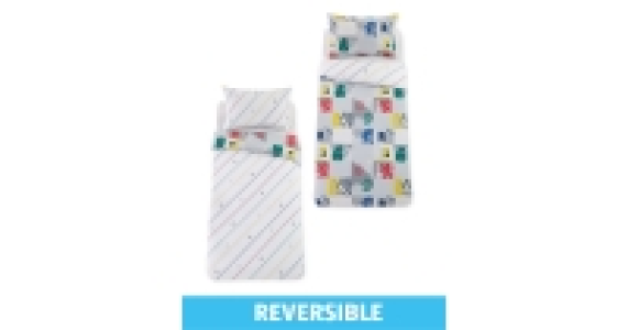 Patchwork Houses Single Duvet Set