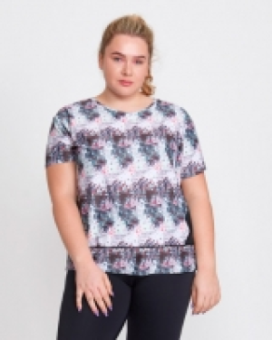 Dunnes Stores  Helen Steele Floral Mash Print T-Shirt