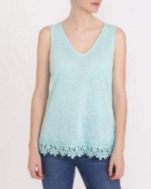 Dunnes Stores  Crochet Hem Vest