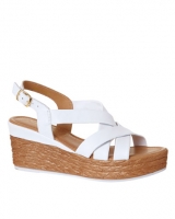 Dunnes Stores  Leather Wedge Sandal