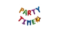 Aldi  Party Time Letters Foil Balloons