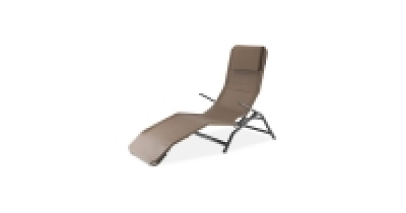 Taupe Reclining Sunlounger