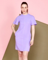 Dunnes Stores  Lennon Courtney at Dunnes Stores Violet Contrast Stitch Dres