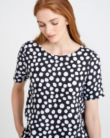 Dunnes Stores  Carolyn Donnelly The Edit Print Spot Linen Top