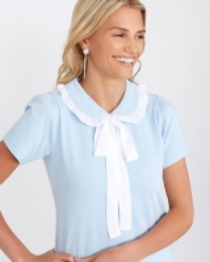 Dunnes Stores  Savida Peter Pan Collar Top