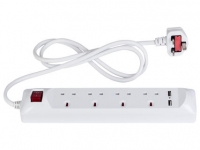 Lidl  4 Socket Extension Lead with USB Ports
