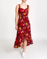Dunnes Stores  Dipped Hem Print Maxi Dress