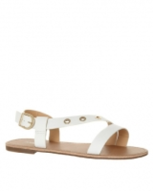 Flat Eyelet Sandal