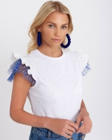 Dunnes Stores  Savida Pleat Sleeve Top With Tulle