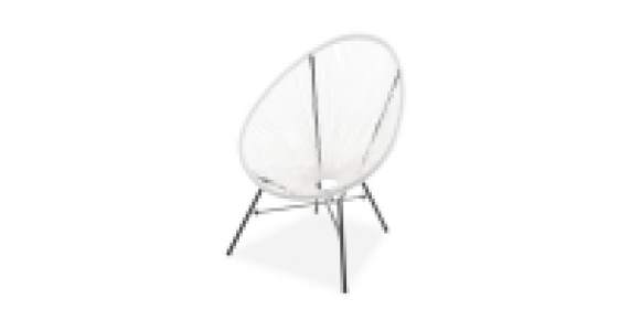 Aldi  White Gardenline String Chair