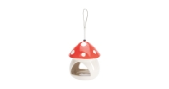 Aldi  Toadstool Ceramic Bird Feeder