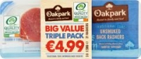 EuroSpar Oakpark Traditional/Smoked Maple Rashers - Price Marked