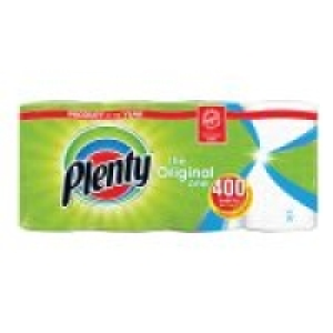 Plenty White Kitchen Roll 400 Sheets 6.00 €
