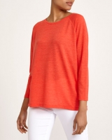 Dunnes Stores  Solid Textured Long-Sleeved Top