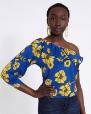 Savida One Shoulder Floral Top