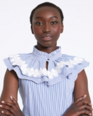 Savida Pleated Top With Lace Detail 30.00 €