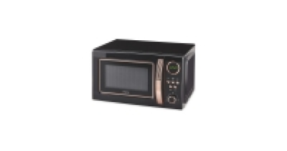 Black Retro Microwave Oven