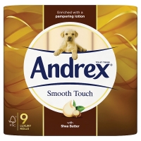 SuperValu  Andrex Smooth Touch Toilet Roll Tissue 9 Rolls