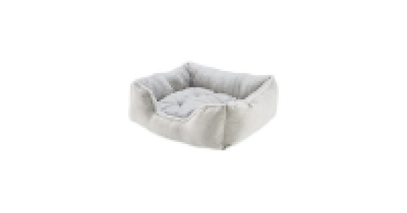 Large Grey Plush Pet Bed