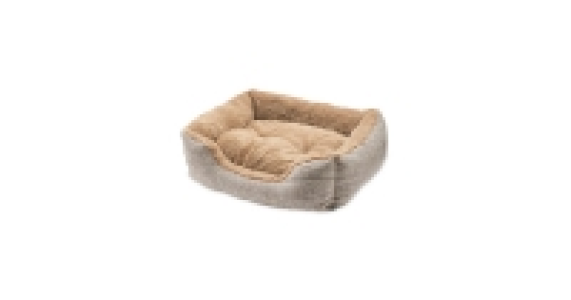 Small Tan Plush Pet Bed