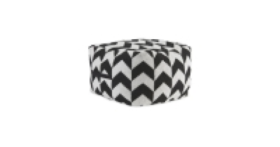 Black/White Chevron Bean Cube