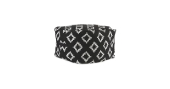 Black/White Diamond Bean Cube