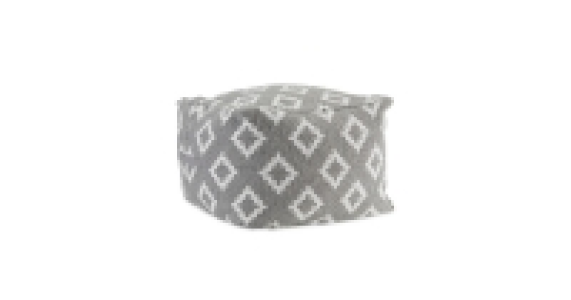 Grey/White Diamond Bean Cube