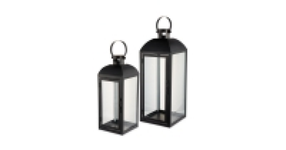 Aldi  Kirkton House Black Lantern 2 Pack