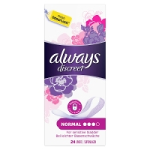 Always Discreet Liners Sensitive Bladder 24s 2.00&nbsp;&euro;