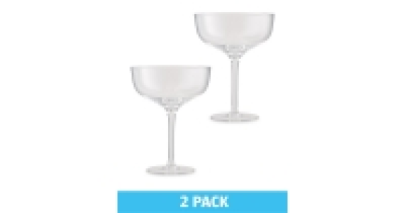 Aldi  Champagne Saucer 2 Pack