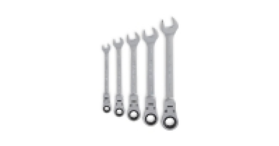 Aldi  5 Piece Flexible Head Spanner Set