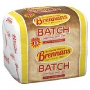 Brennans White Batch Loaf/Wholemeal Brown Bread with Vitamin D/ Whole