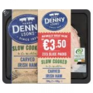 Denny Deli Style Traditional Style Ham 10 Slices Twin Pack 2 x (20