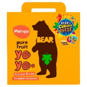 BEAR Mango Pure Fruit Yoyos 10 Fruit Rolls 5s