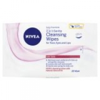 EuroSpar Nivea Daily Essentials 3-in-1 Facial Cleansing Wipes Range