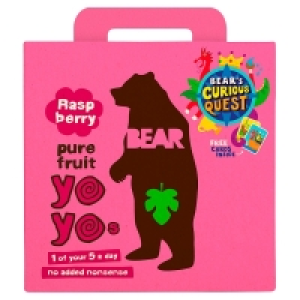 BEAR Raspberry Pure Fruit Yoyos 10 Fruit Rolls 5 Packs 2.50&nbsp;&euro;