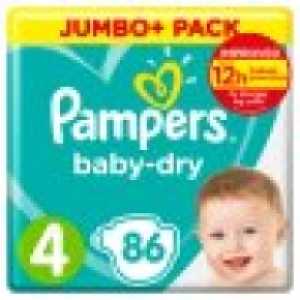Pampers Baby Dry Size 4 Jumbo+ Pack 8 13.00 €