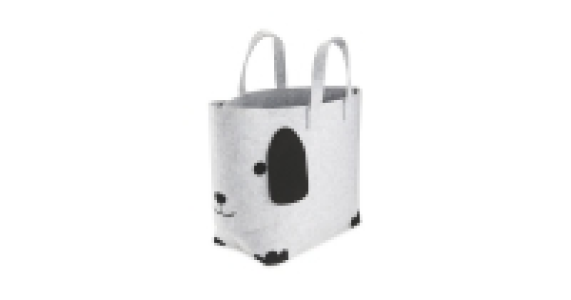 Felt Dog Storage Bucket
