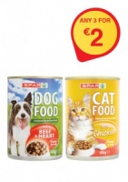 Spar  SPAR DOG / CAT FOOD CANS ANY 3 FOR 2