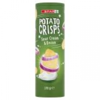 EuroSpar Spar Sour Cream & Onion/Original/Paprika/Hot & Spicy Snacks Tube 