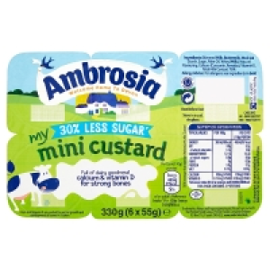 Amb Mini Pots Custard Reduced Sugar
