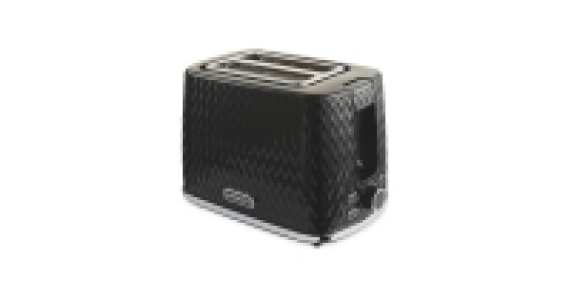 Aldi  Black Textured 2 Slice Toaster