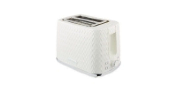 Cream Textured 2 Slice Toaster