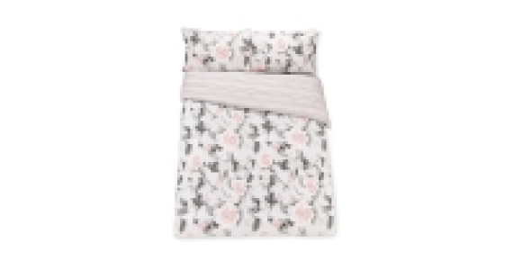 Aldi  Rose Stripe Superking Duvet Set