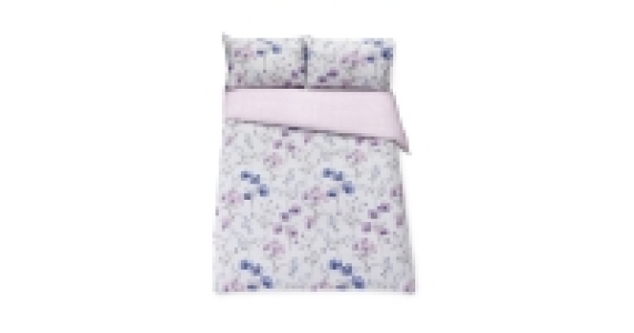 Aldi  Blue Floral Superking Duvet Set