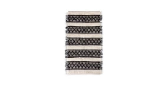 Black Diamond Textured Rug