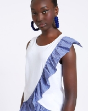 Savida Ruffle Front Top