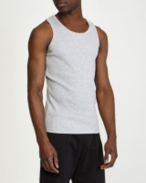 Regular Fit Ribbed Vest