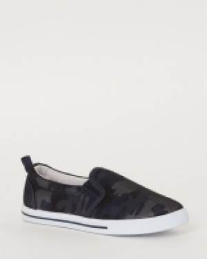 Boys Camo Slip On Shoes