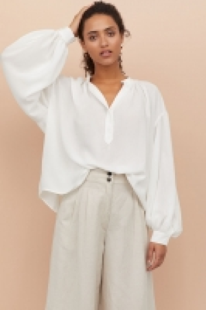  Grandad collar viscose blouse 13.00 €